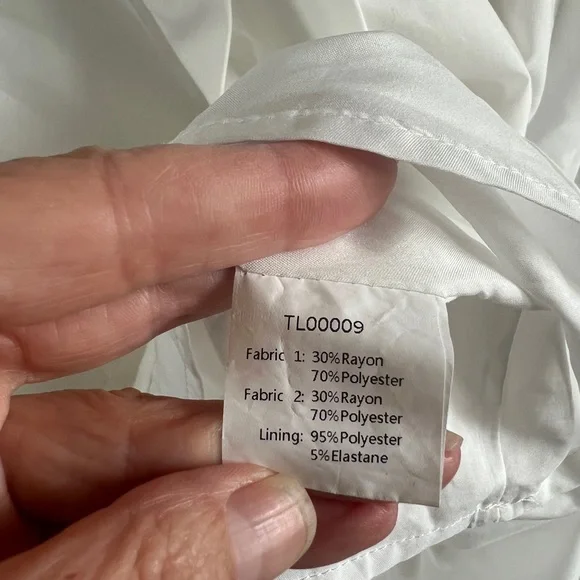 UNBRANDED Gray Cropped Sweatshirt White Skirt Layered Dress Size Medium - Picture 7 of 7